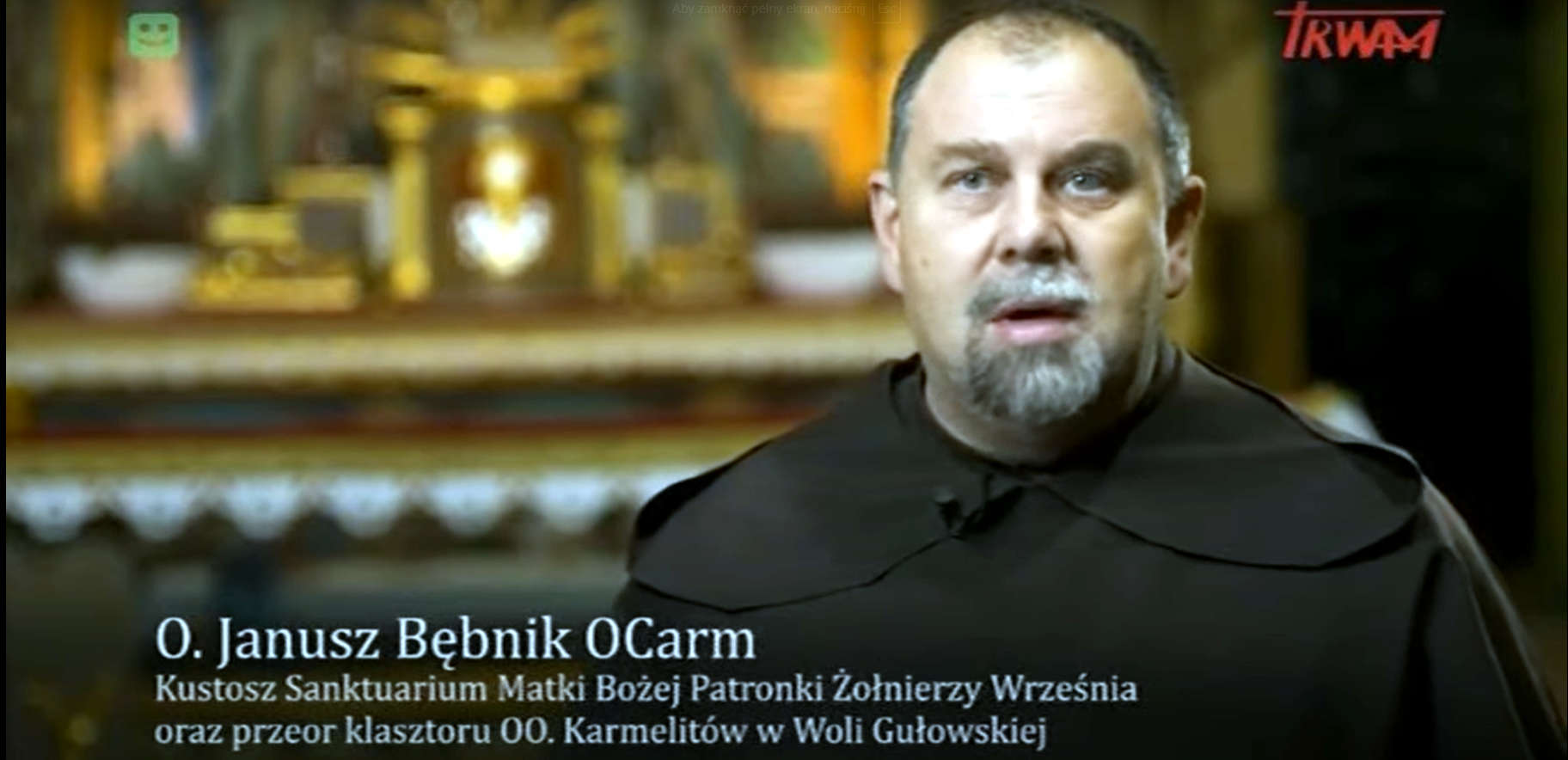 TV TRWAM wyemitowała film dokumentalny o Sanktuarium w Woli Gułowskiej  - Zdjęcie główne