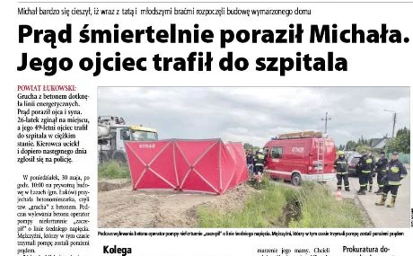 Prąd śmiertelnie poraził Michała. Brat: Budowali dom. Takie marzenie miała mama - Zdjęcie główne