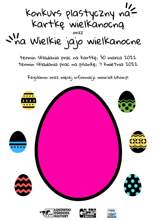 Świąteczne konkursy plastyczne: Wielkie Jajo Wielkanocne i kartka wielkanocna  - Zdjęcie główne