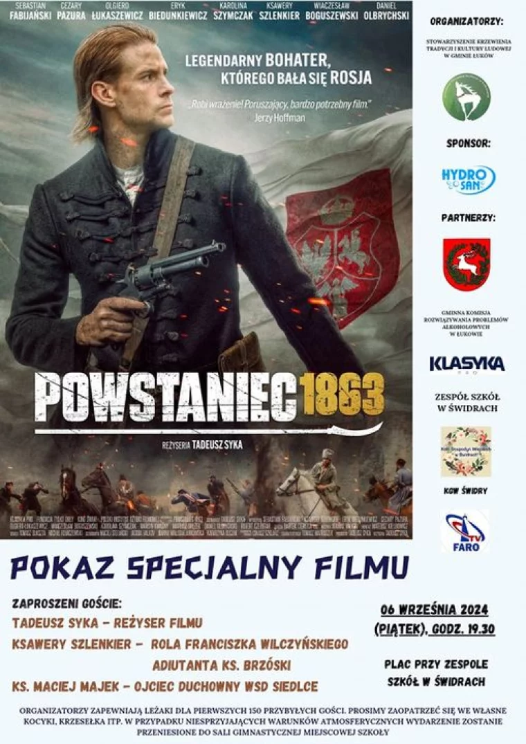 6.09. Projekcja filmu "Powstaniec 1863" - Zdjęcie główne