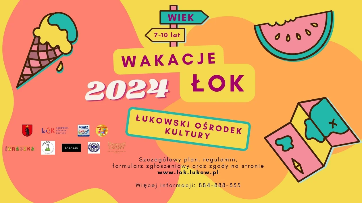 Zapraszamy na zajęcia dla dzieci Wakacje ŁOK 2024 - Zdjęcie główne