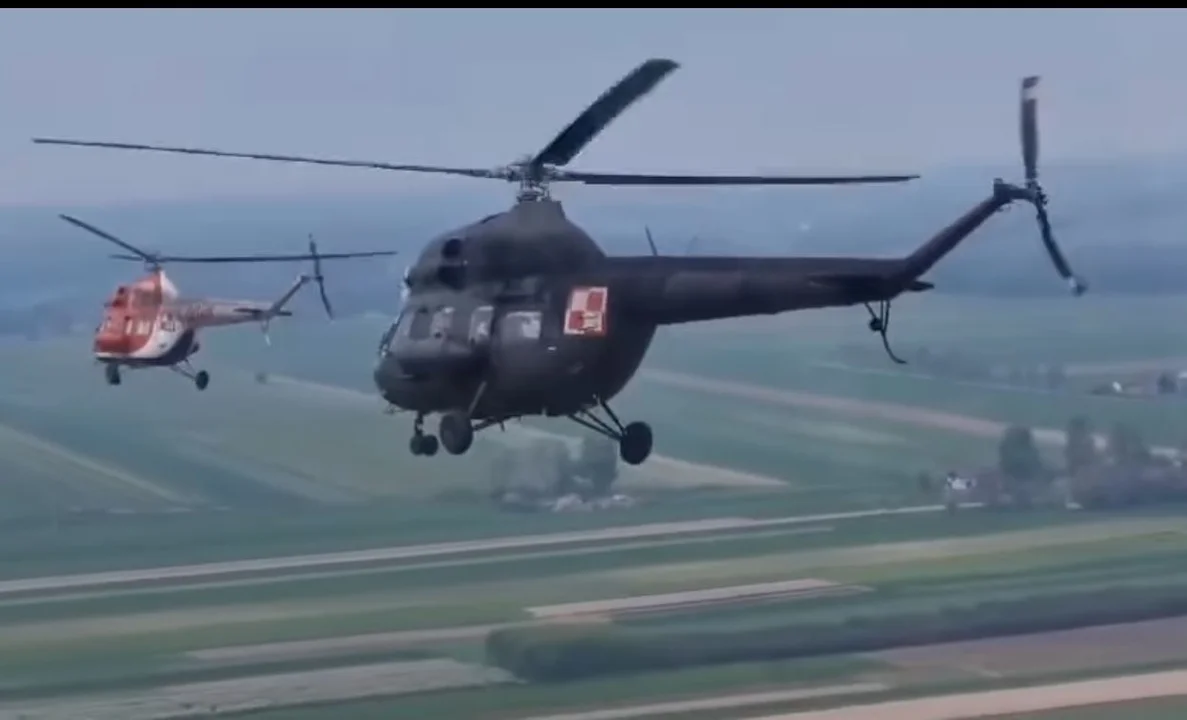 Wojskowy śmigłowiec zerwał linię energetyczną podczas lotu nad powiatem łukowskim - Zdjęcie główne