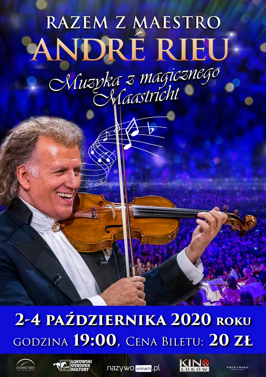 Retransmisja koncertu „Razem z André Rieu. Muzyka z magicznego Maastricht" w Kinie Łuków - Zdjęcie główne