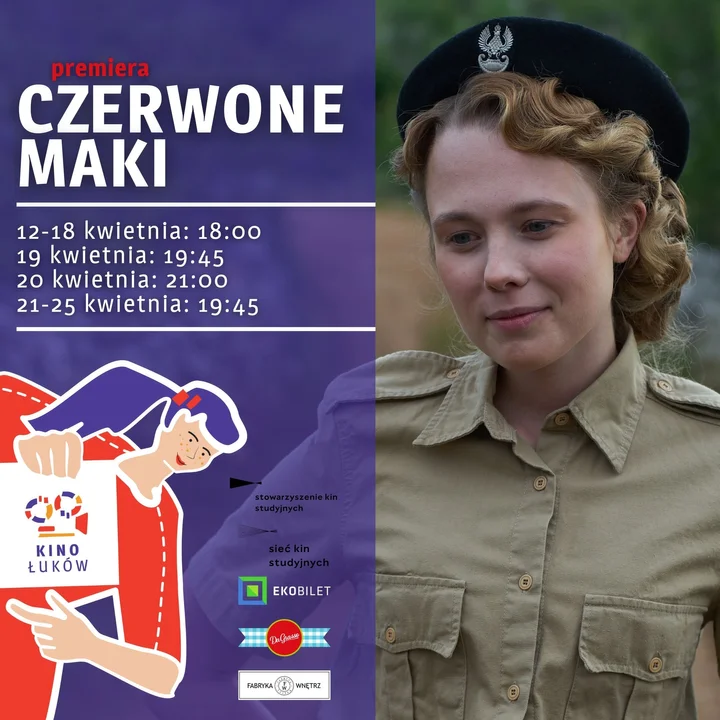 Polski dramat wojenny „Czerwone maki” w Kinie Łuków - Zdjęcie główne