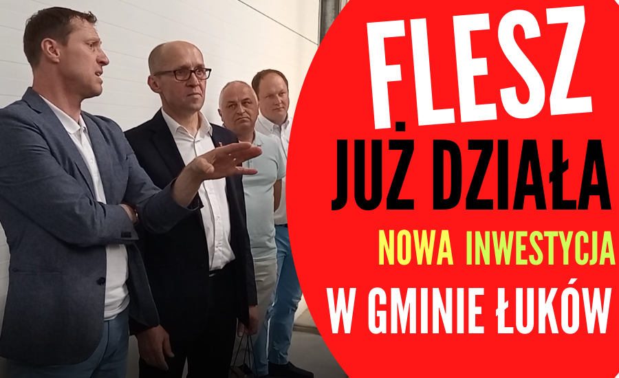 GMINA ŁUKÓW: W Gręzówce powstał zakład produkujący papier toaletowy i ręczniki papierowe (WIDEO) - Zdjęcie główne