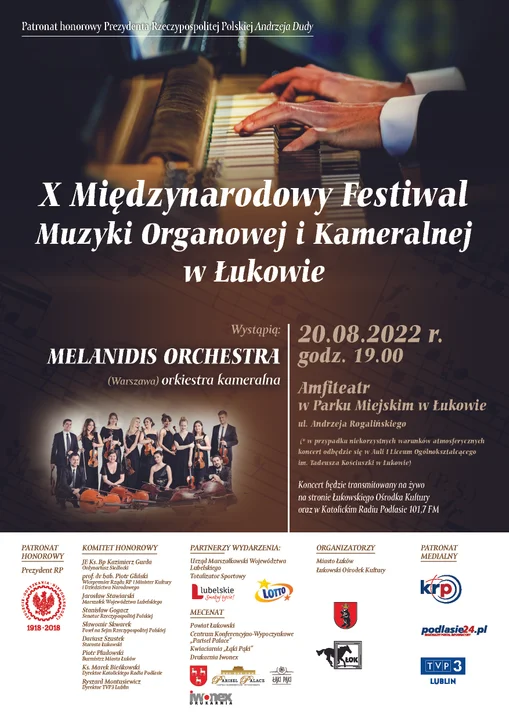 Już jutro koncert X Międzynarodowego Festiwalu Muzyki Organowej i Kameralnej w Łukowie - Zdjęcie główne