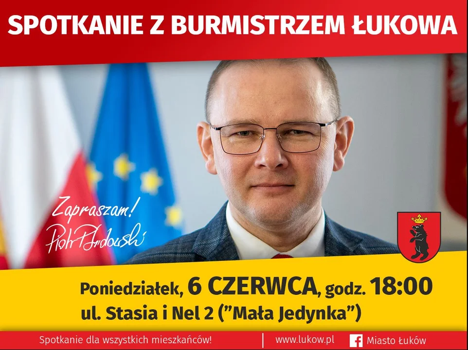 Burmistrz spotka się z mieszkańcami. W poniedziałek 6 czerwca w  „Małej Jedynce” - Zdjęcie główne