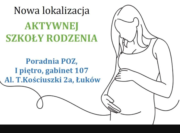 Zmiana lokalizacji Aktywnej Szkoły Rodzenia w Łukowie. Bezpłatne zajęcia - Zdjęcie główne