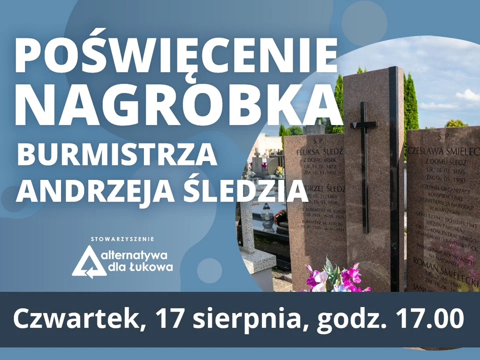 W czwartek poświęcenie grobu burmistrza Andrzeja Śledzia - Zdjęcie główne