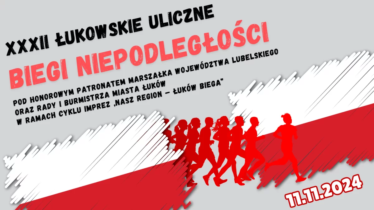 Łukowskie Uliczne Biegi Niepodległości z limitem miejsc. Lepiej zapisać się wcześniej - Zdjęcie główne