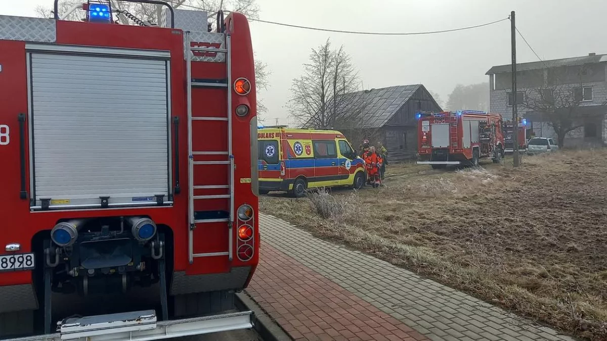 Pożar w gminie Łuków. Trwa akcja gaśnicza - Zdjęcie główne