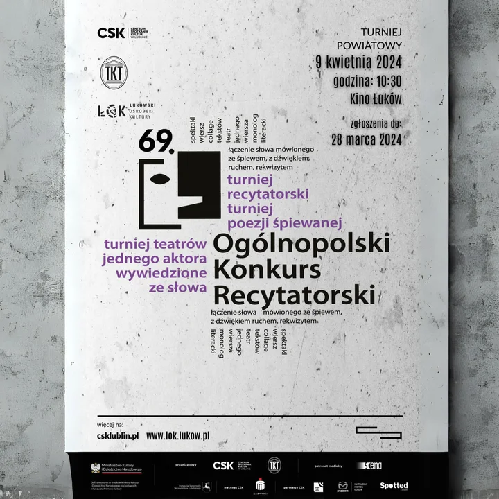 Eliminacje międzypowiatowe: 69. Ogólnopolskiego Konkursu Recytatorskiego. Zgłoszenia do 28 marca - Zdjęcie główne