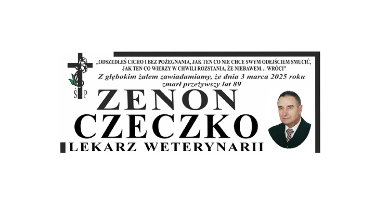 Nekrolog Ś.P. Zenon Czeczko - Zdjęcie główne