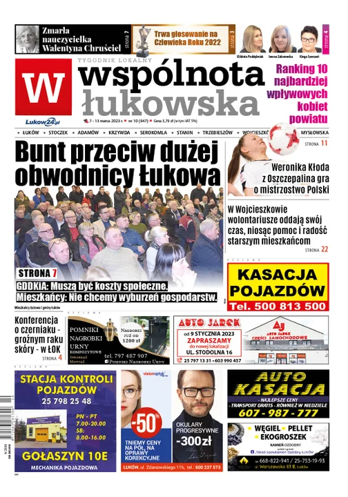 Najnowszy numer Wspólnoty Łukowskiej (7 marca 2023r) - Zdjęcie główne
