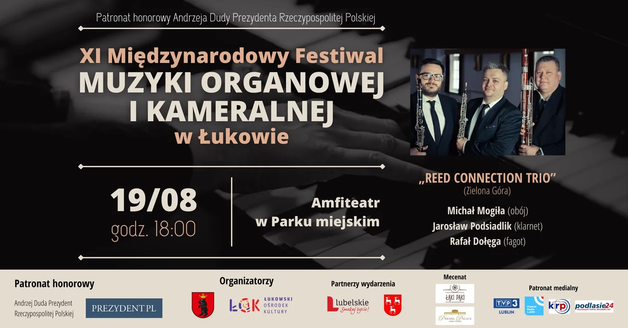 Czwarty koncert XI Międzynarodowego Festiwalu Muzyki Organowej i Kameralnej w Łukowie - Zdjęcie główne