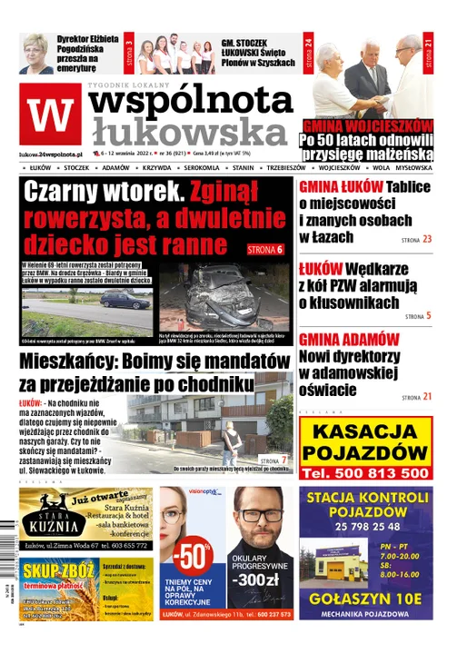 Najnowszy numer Wspólnoty Łukowskiej (6 września 2022) - Zdjęcie główne