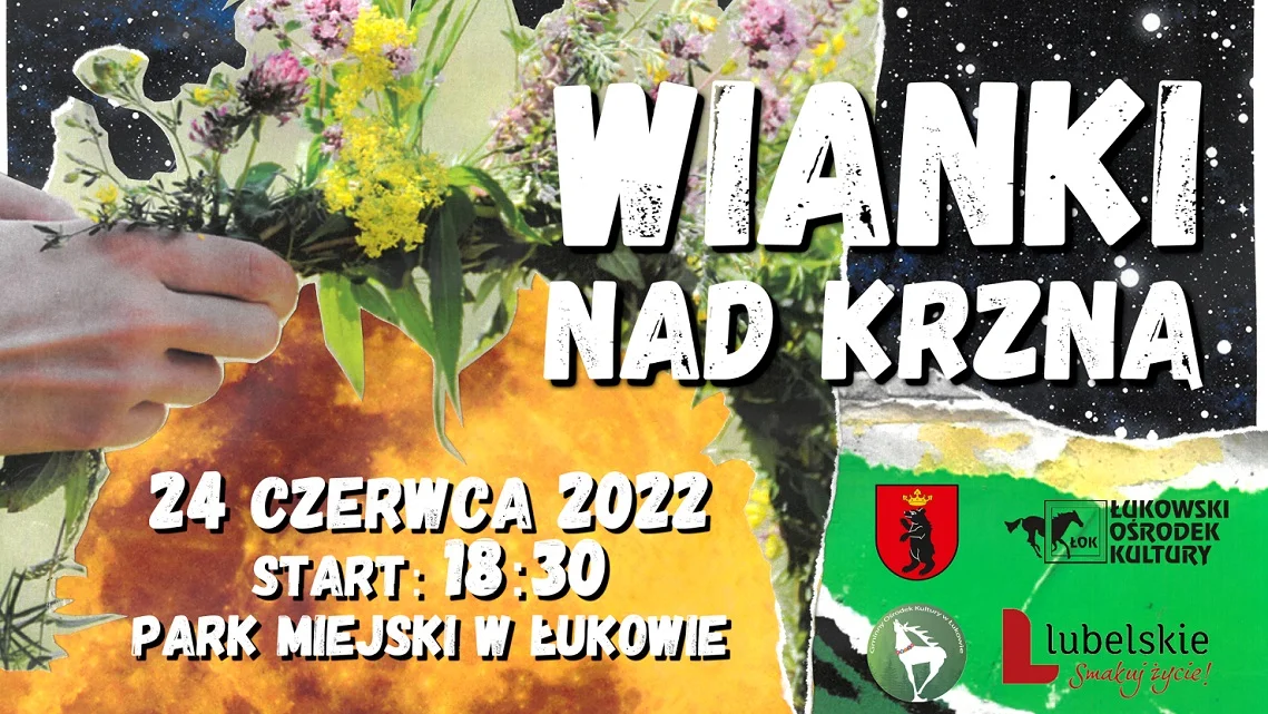 ŁUKÓW Wianki nad Krzną. W piątek 24 czerwca w Parku Miejskim - Zdjęcie główne