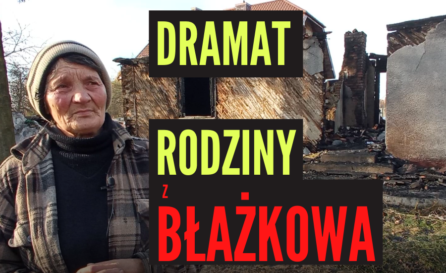 POWIAT ŁUKOWSKI. Dramat rodziny z Błażkowa. Pożar zabrał wszystko (WIDEO) - Zdjęcie główne