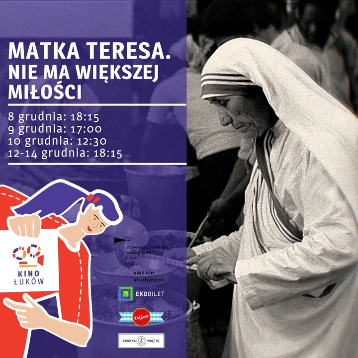 Film religijny „Matka Teresa. Nie ma większej miłości” w Kinie Łuków - Zdjęcie główne