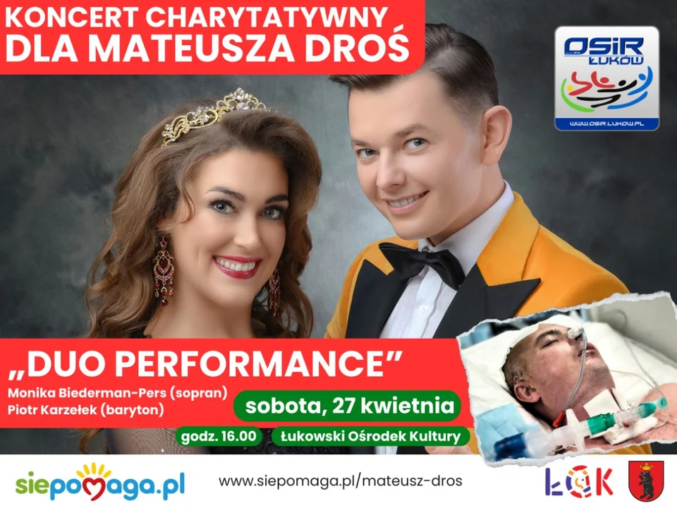 Charytatywny koncert dla Mateusza Drosia w ŁOK -u. W sobotę 27 kwietnia - Zdjęcie główne