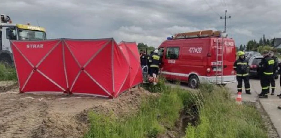 Śmiertelny wypadek na budowie koło Łukowa. Niecodzienny ruch śledczych - Zdjęcie główne