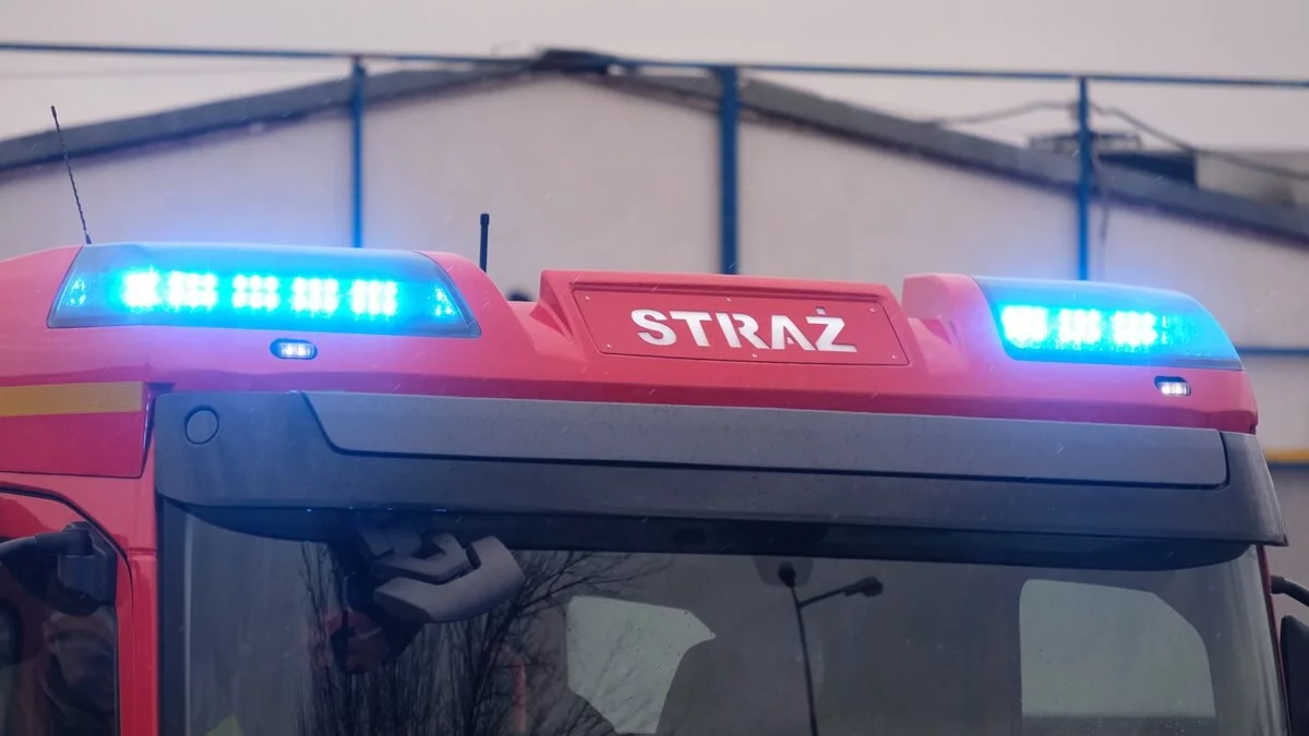 Policja i straż na interwencji w gminie Łukow - Zdjęcie główne