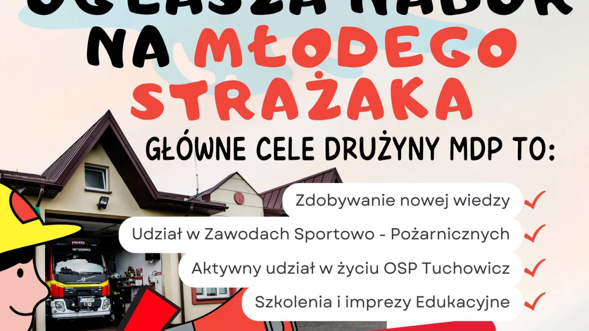 OSP Tuchowicz zaprasza do Młodzieżowej Drużyny Pożarniczej - Zdjęcie główne