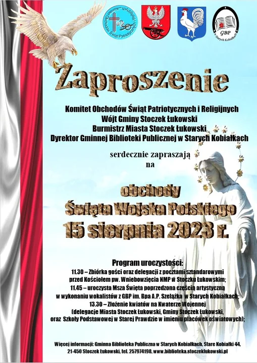 Obchody święta Wojska Polskiego w Stoczku Łukowskim - Zdjęcie główne