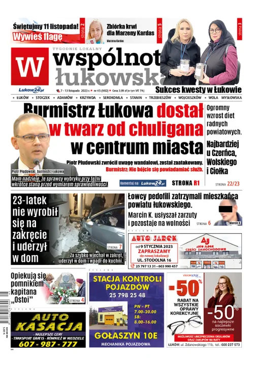 Najnowszy numer Wspólnoty Łukowskiej (7 listopada 2023 r.) - Zdjęcie główne