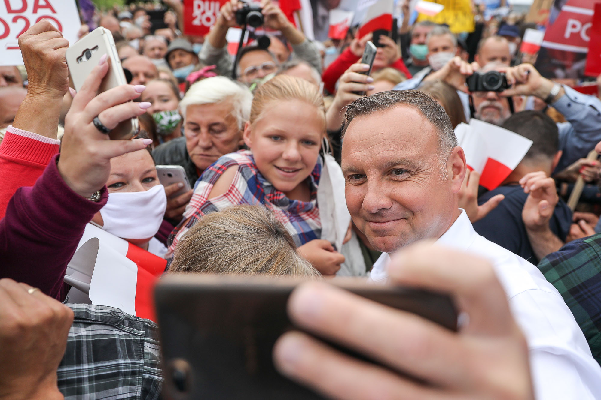 Duda w Łukowie: Wspierajmy rodzinę i rozwój kraju  - Zdjęcie główne