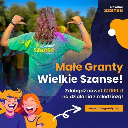 Wielkie Małe Granty! 1,2 mln zł na działania z młodzieżą! - Zdjęcie główne