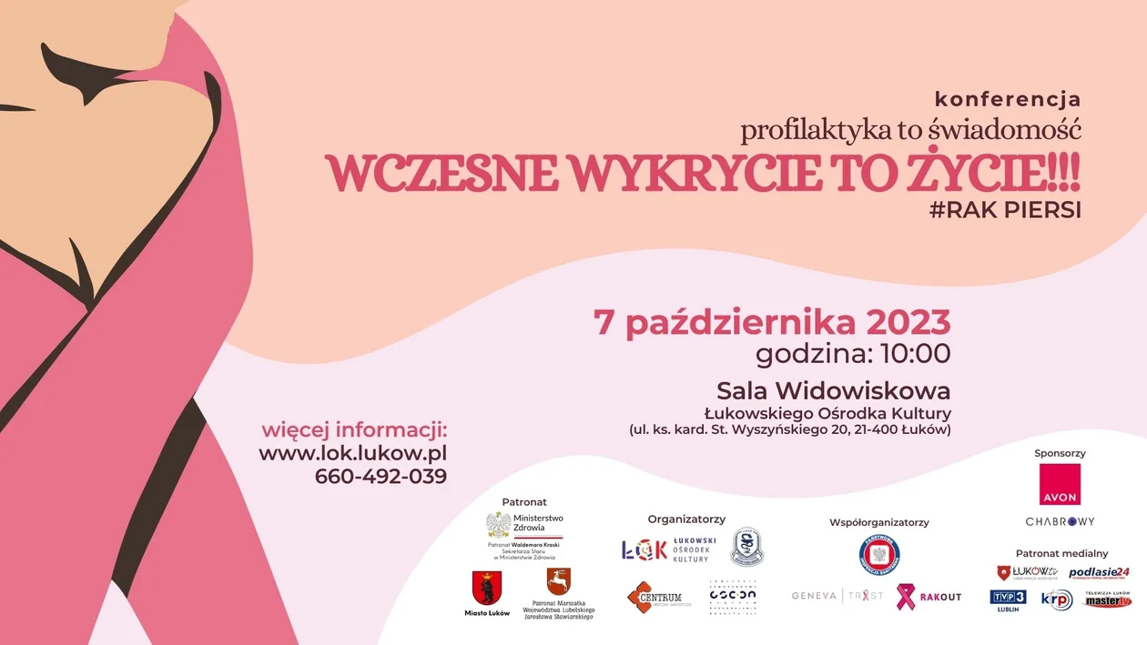 Konferencja „Profilaktyka to świadomość #rak piersi - wczesne wykrycie to życie!!!” w ŁOK - Zdjęcie główne