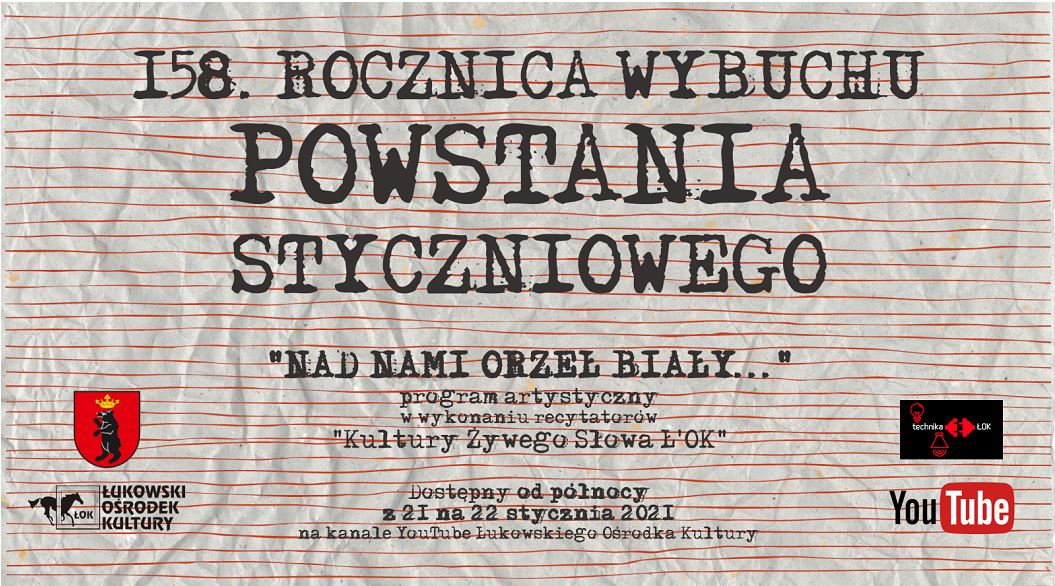 Łukowskie Obchody 158. Rocznicy Wybuchu Powstania Styczniowego  - 22 stycznia - Zdjęcie główne