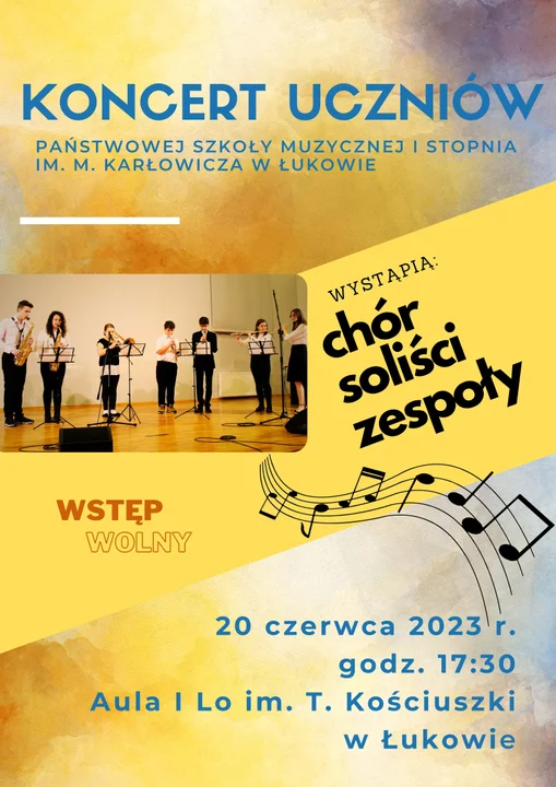 Koncert uczniów szkoły muzycznej w Łukowie - Zdjęcie główne