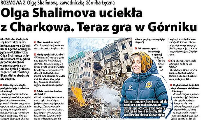 Olga Shalimova uciekła z Charkowa. Teraz gra w Górniku. "Mam problemy nerwowe. Dopadła mnie depresja" - Zdjęcie główne
