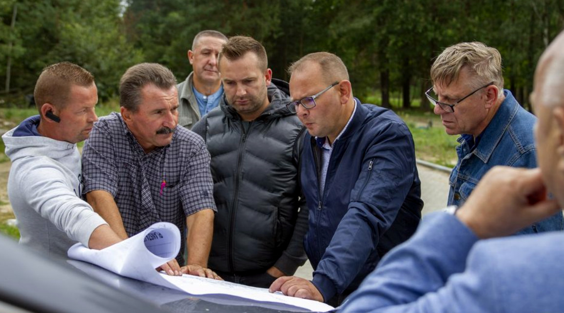 Łukowscy radni wizytowali prace nad Zalewem  - Zdjęcie główne