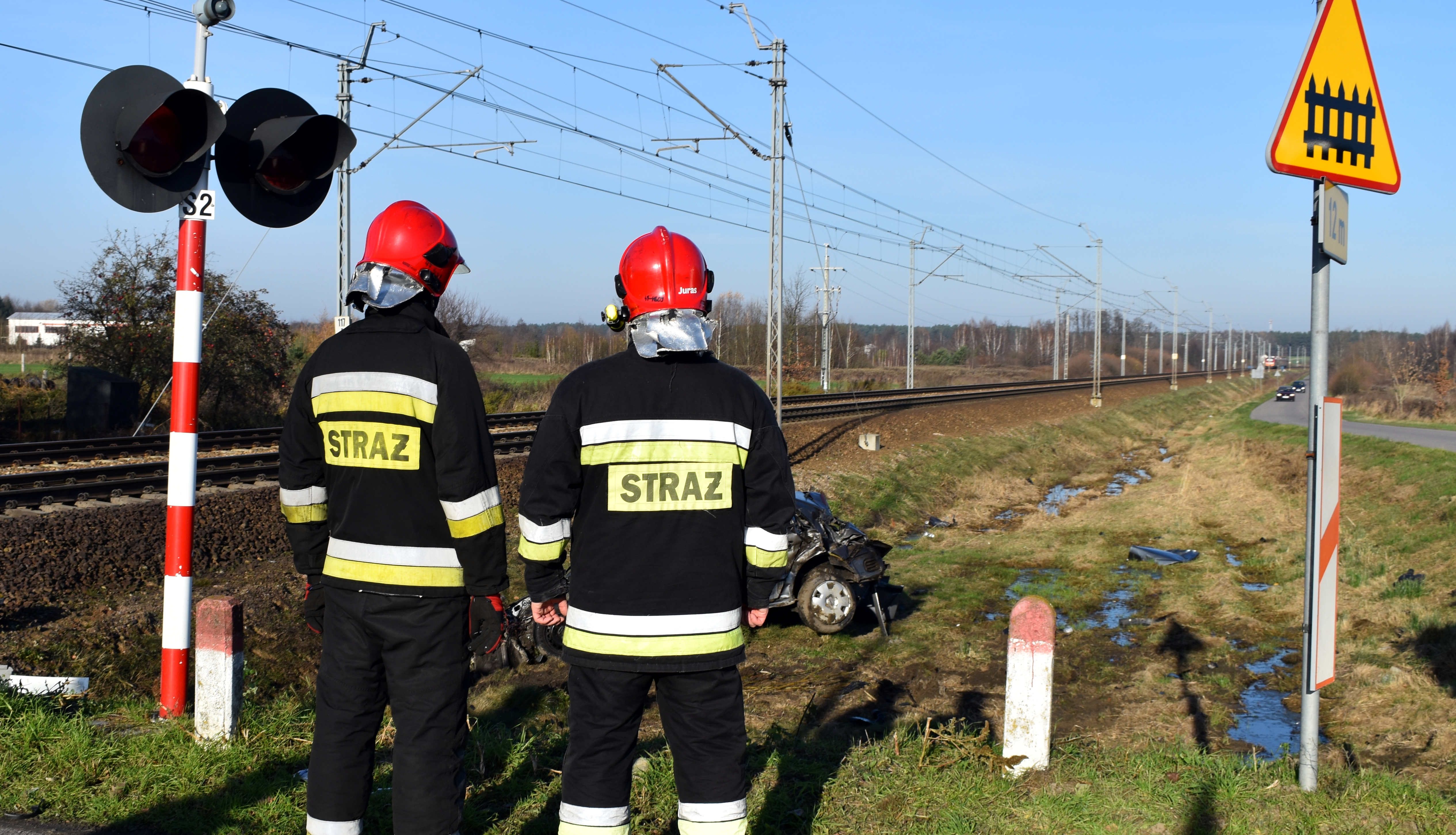 Wypadek na przejeździe kolejowym w Gołaszynie koło Łukowa