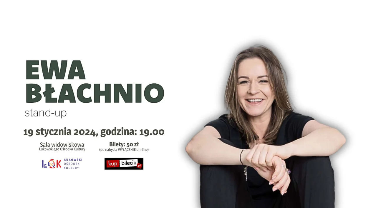 Zapraszamy na Stand-up: Ewa Błachnio w ŁOK - Zdjęcie główne