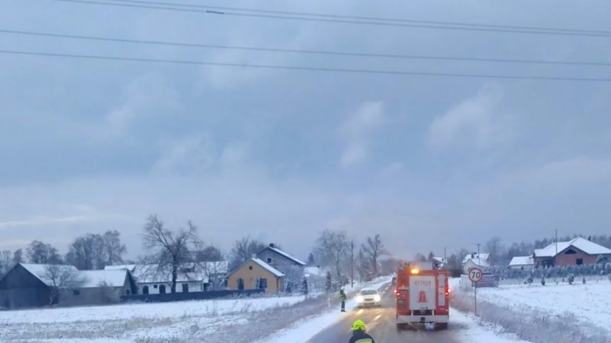 Wypadek na trasie Łuków- Siedlce. Dzieci przewiezione do szpitala! - Zdjęcie główne