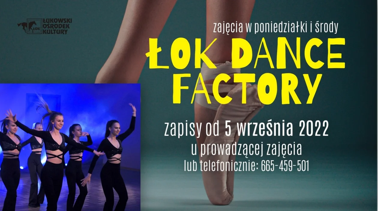 Zapisy do ŁOK Dance Factory. Tańcz w grupie, duecie i solo - Zdjęcie główne