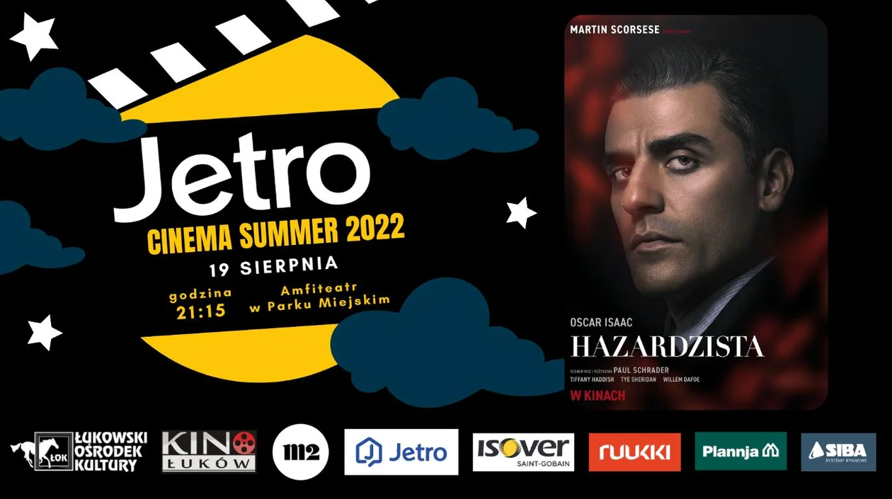 Jetro Cinema Summer 2022: „Hazardzista” . Dzisiaj -  piątek 19 sierpnia o godz. 21:15 - Zdjęcie główne