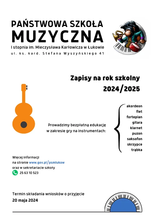 Trwają zapisy do Szkoły Muzycznej - Zdjęcie główne