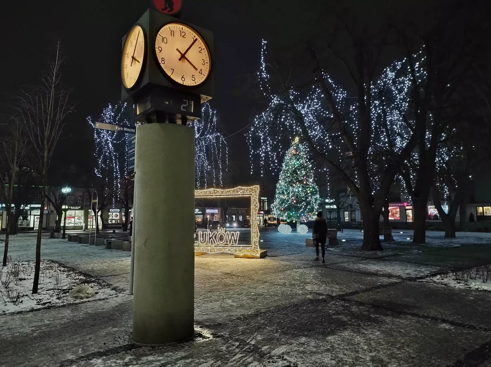 Iluminacje i dekoracje świąteczne w Łukowie [FOTOGALERIA] - Zdjęcie główne