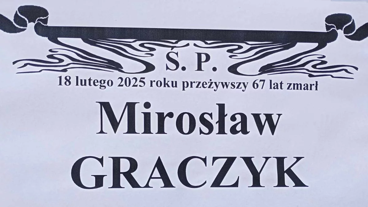 Zmarł Mirosław Graczyk - Zdjęcie główne