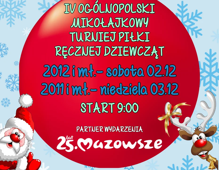 PATRONAT MEDIALNY: IV Ogólnopolski Mikołajkowy Turniej Piłki Ręcznej - Zdjęcie główne