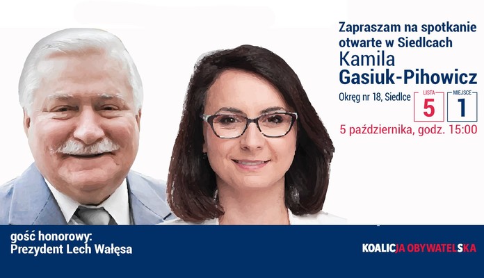 Gasiuk-Pihowicz przywiezie Wałęsę - Zdjęcie główne