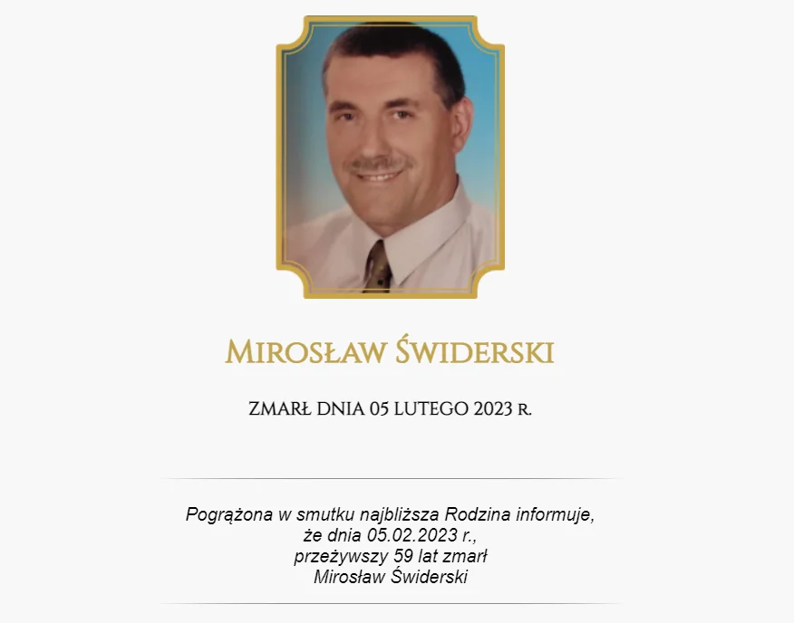 Zmarł Mirosław Świderski, radny gminy Skórzec - Zdjęcie główne