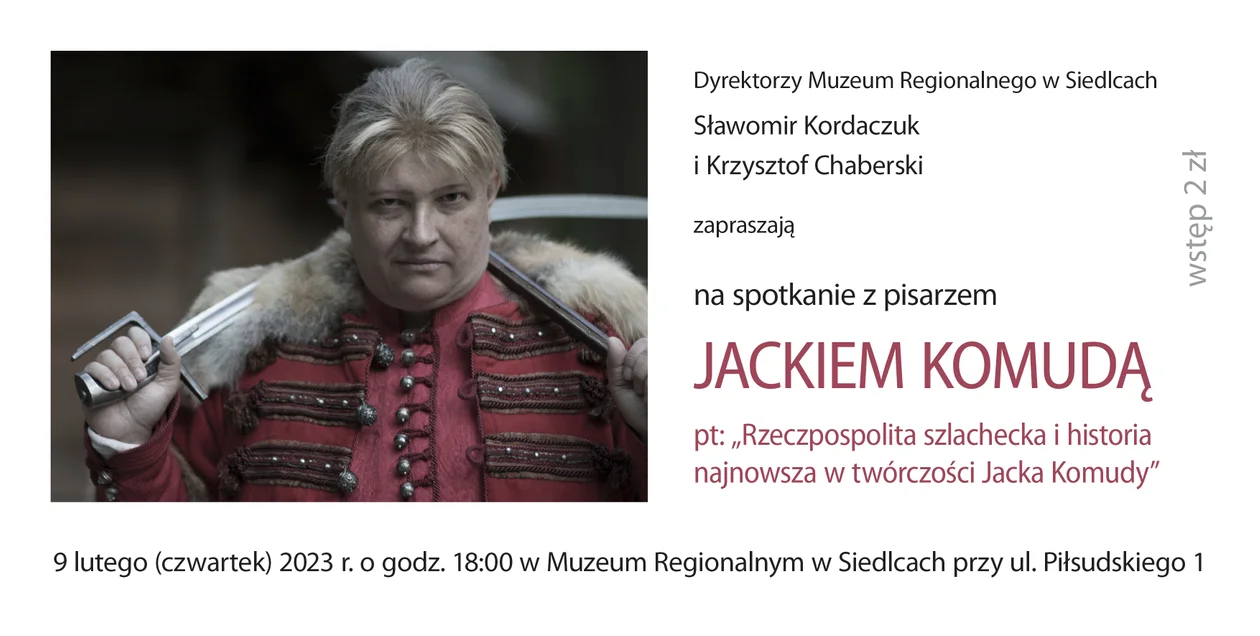 Spotkanie z Jackiem Komudą w siedleckim Muzeum Regionalnym - Zdjęcie główne