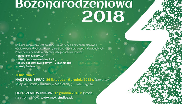 KONKURS PLASTYCZNY  "KARTKA BOŻONARODZENIOWA 2018" - Zdjęcie główne