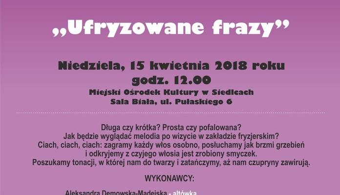 Smykofonia na Mazowszu: Ufryzowane frazy - Zdjęcie główne